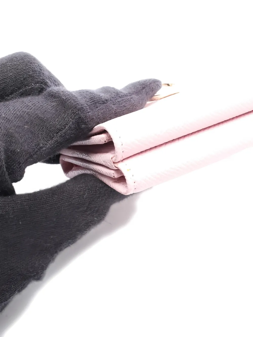 Pre-owned Bvlgari 2010s Clip Tri-fold Wallet In Pink