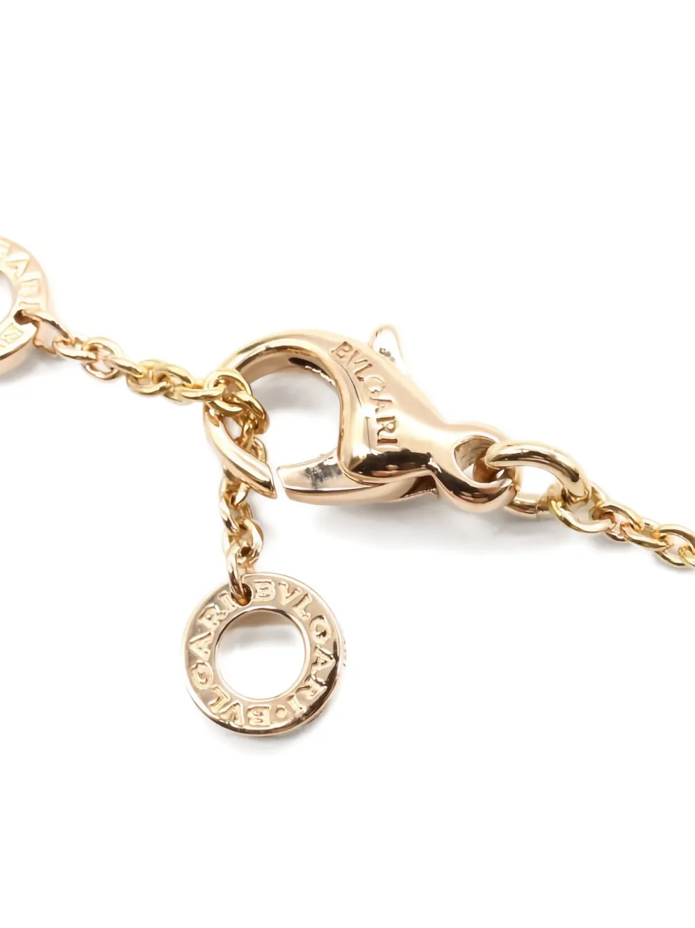 Pre-owned Bvlgari 18k Rose Gold 2010 B-zero1 Necklace In Pink