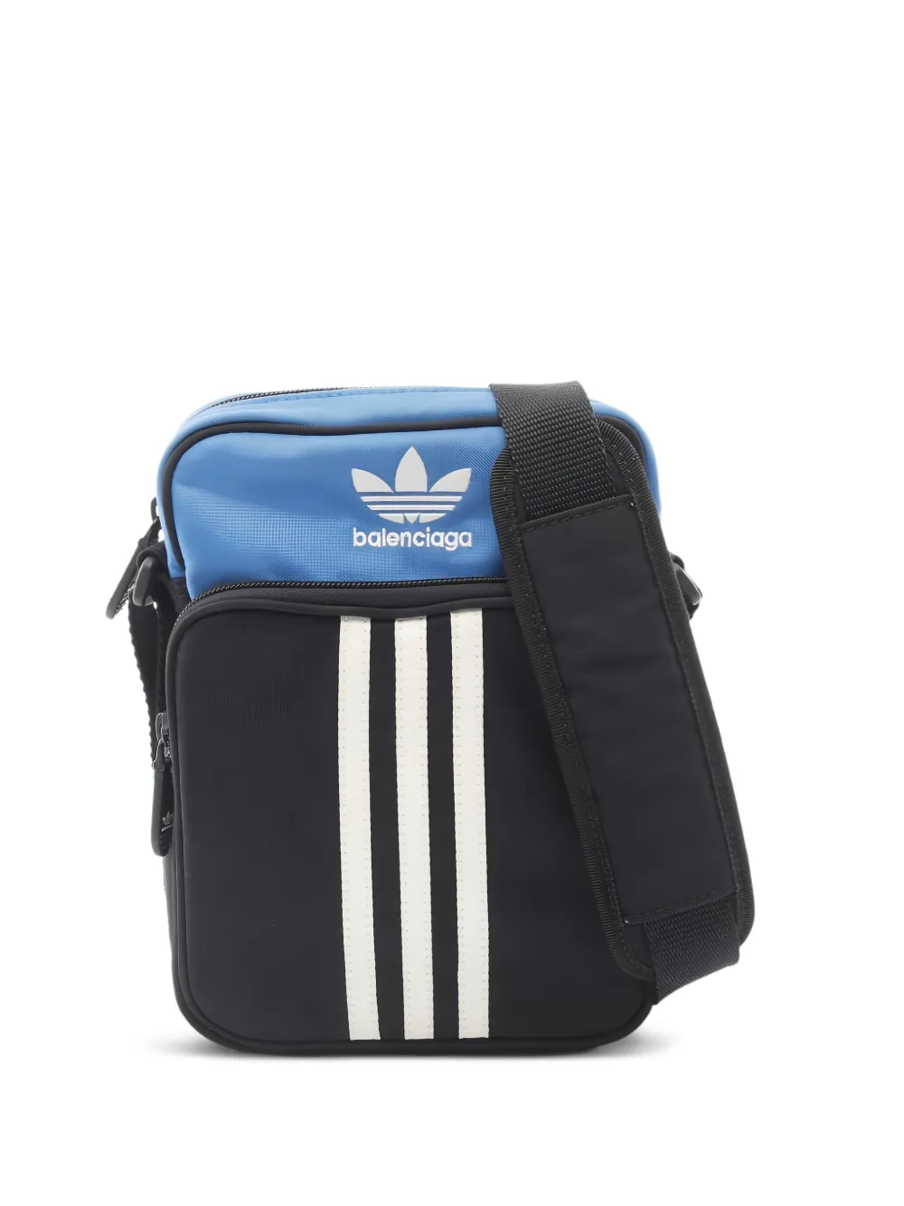 Balenciaga Pre-Owned x Adidas three-stripe logo-detail cross body bag - Schwarz