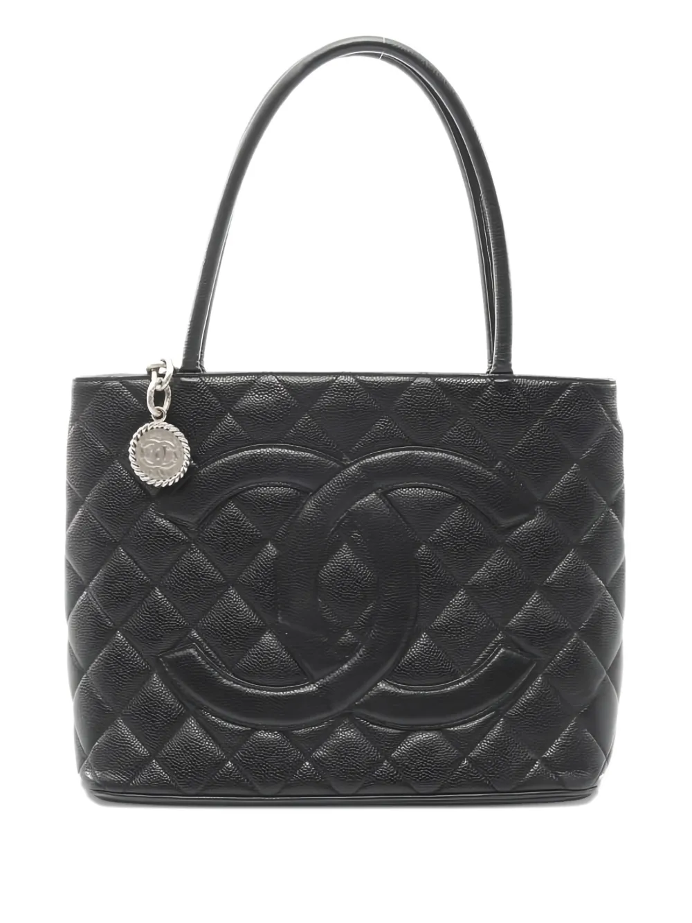 CHANEL Pre-Owned 2005-2006 charm-detail tote bag - Schwarz