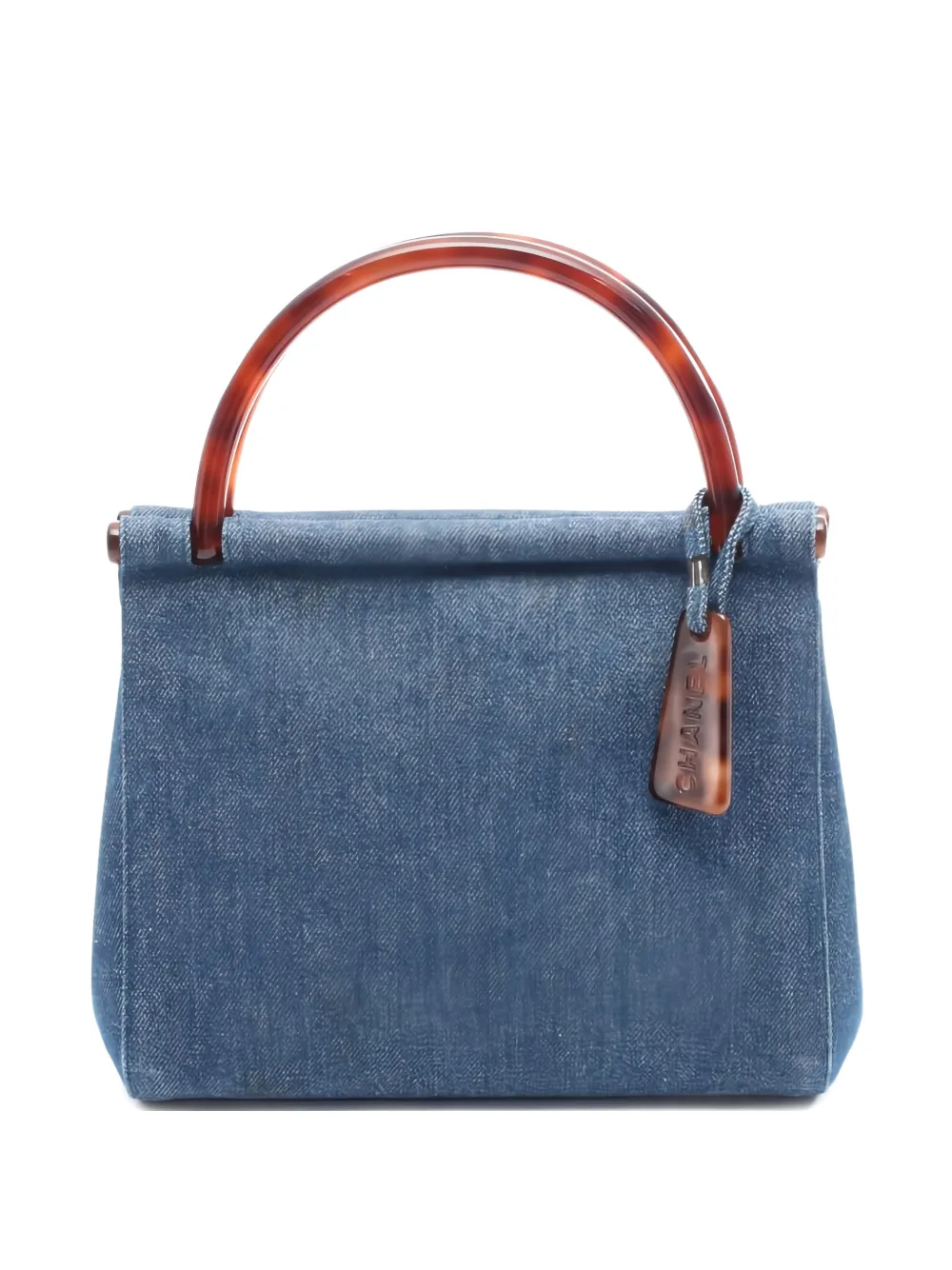 Pre-owned Chanel 1997-1999 Denim Handbag In Blue