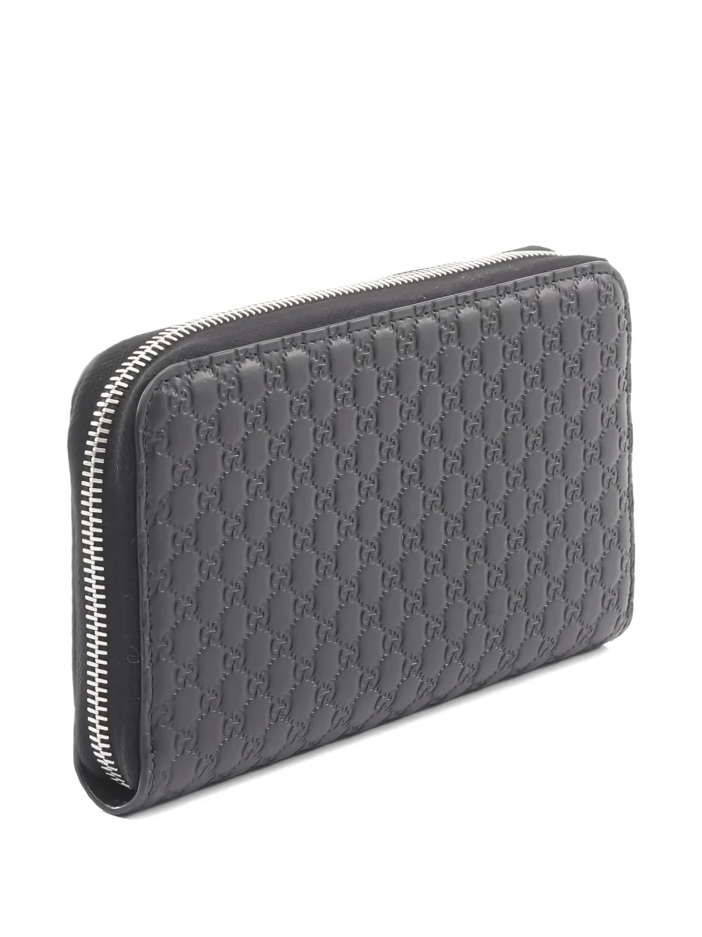Gucci Pre-Owned 2010s Micro Guccissima zipper leather wallet | Men | Image 2
