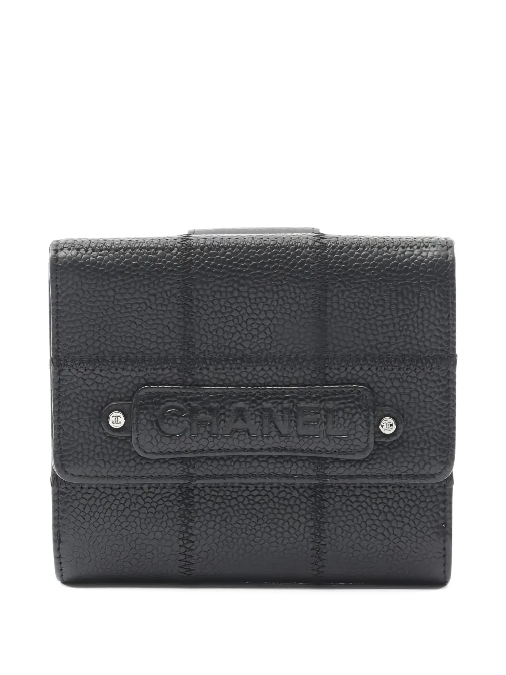 CHANEL Pre-Owned 2005-2006 Chocobar double-hook wallet | Black | Image 1