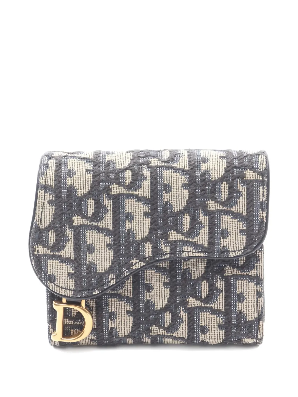 Christian Dior Pre-Owned Oblique-pattern press stud-fasteningwallet - Christian Dior Pre-Owned Oblique-pattern press stud-fasteningwallet -