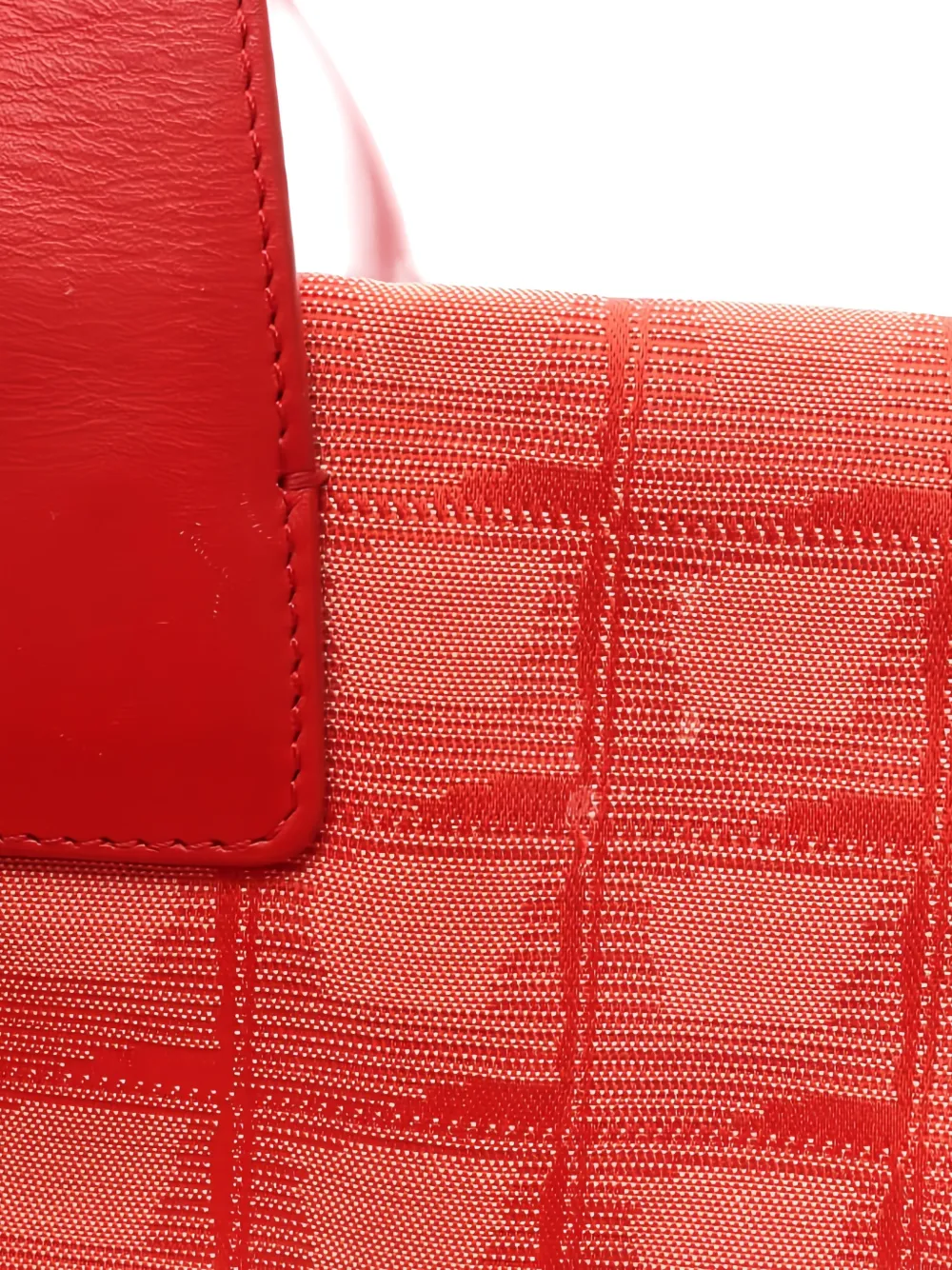 CHANEL Pre-owned 2002-2003 New Travel Line Mm Logo-print Tote Bag In Red