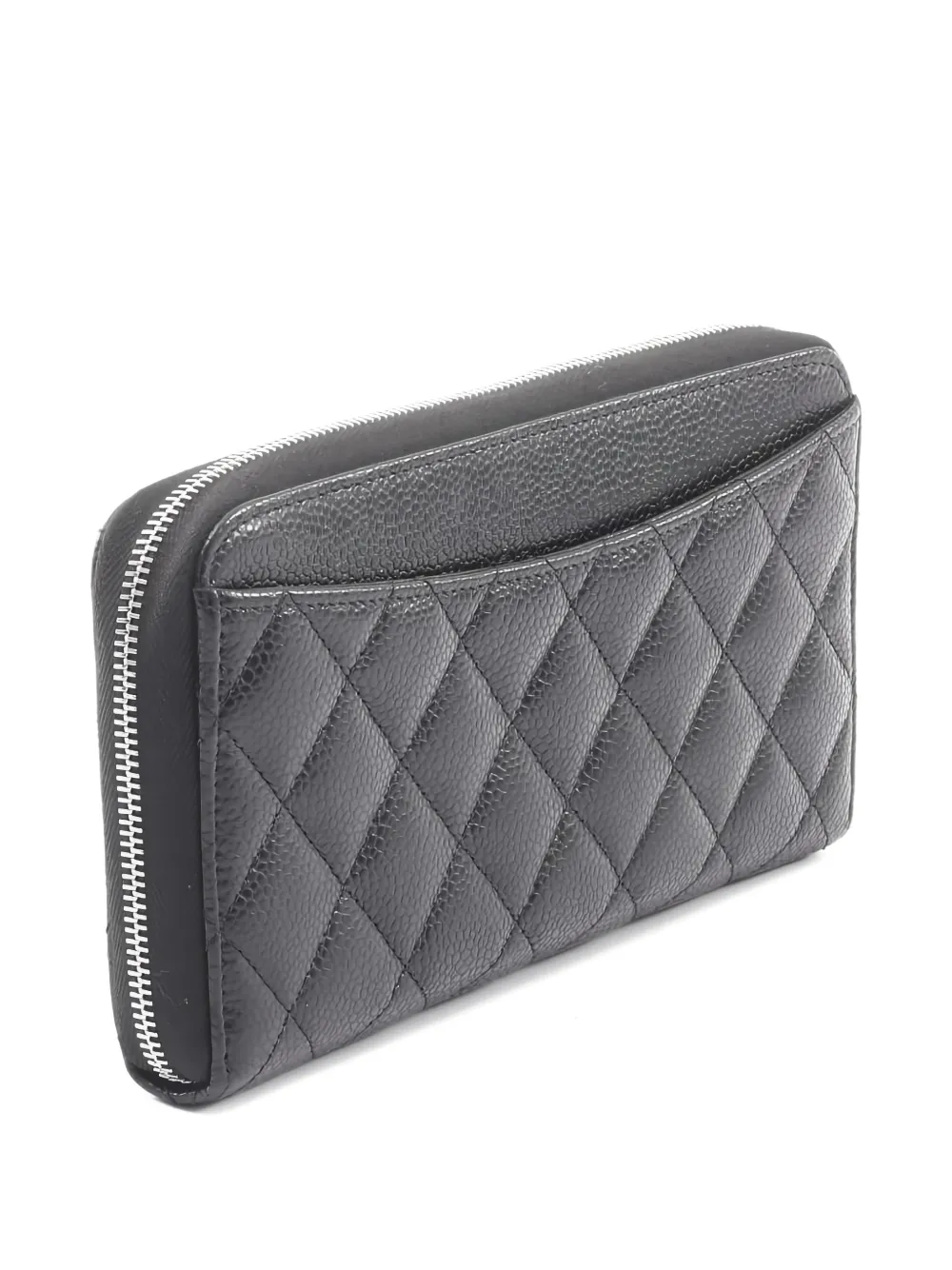 CHANEL Pre-Owned 2021 diamond-quilting zip wallet | Pre-Owned | Image 2