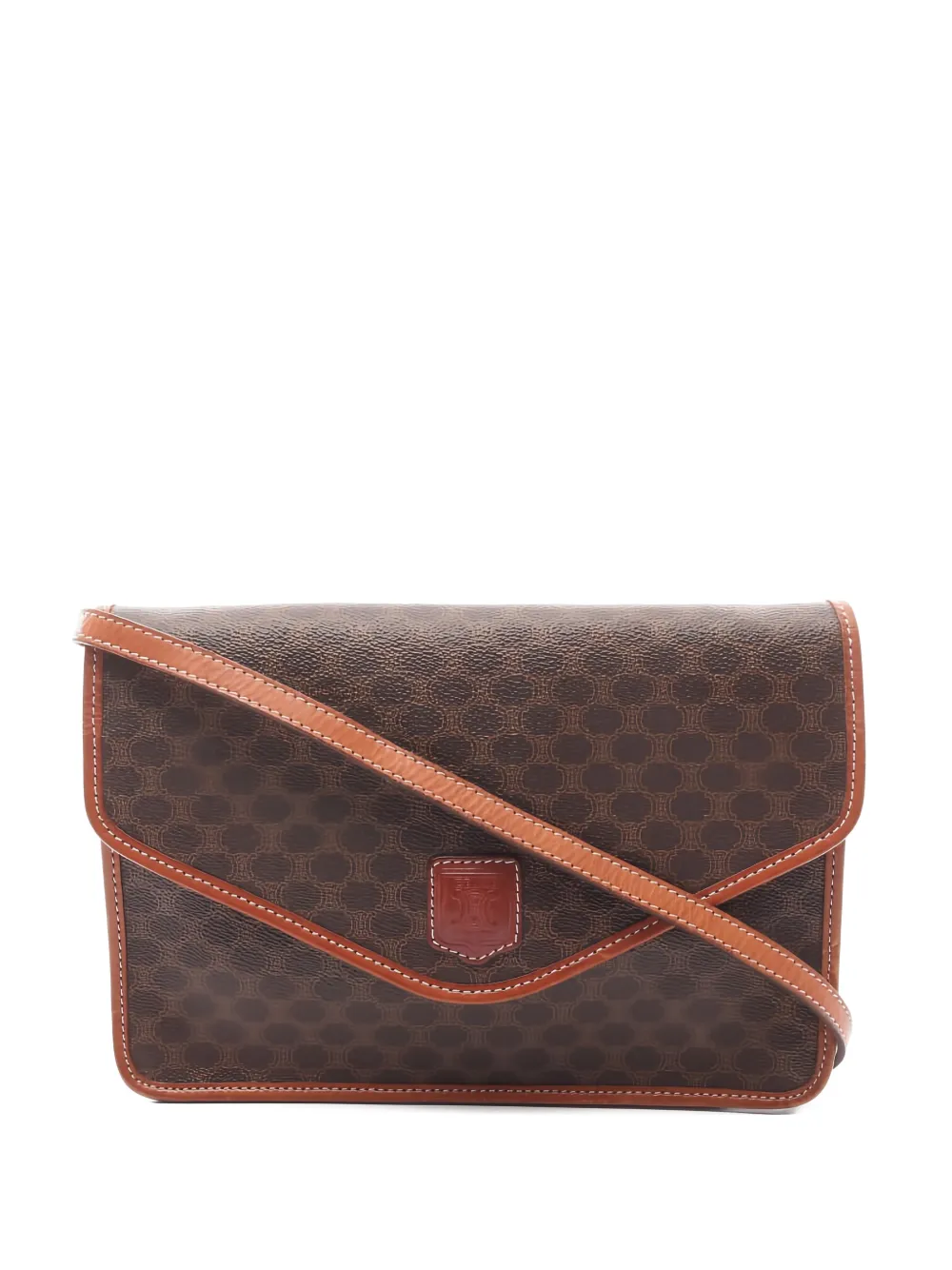 Celine Pre-Owned 2000s Macadam pattern shoulder bag | marron | Image 1