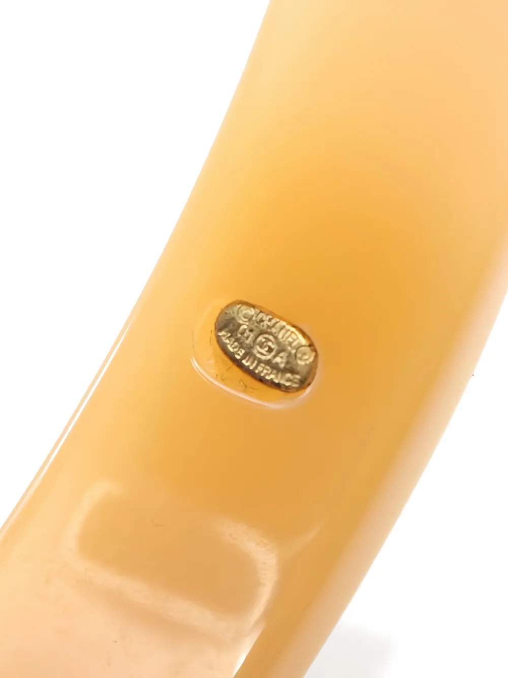 CHANEL Pre-Owned 1986-1988 CC-logo bangle - Beige