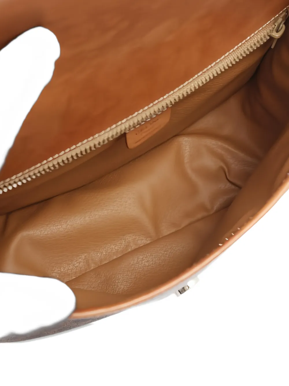 CELINE Pre-owned 2000s Macadam Pattern Shoulder Bag In Brown