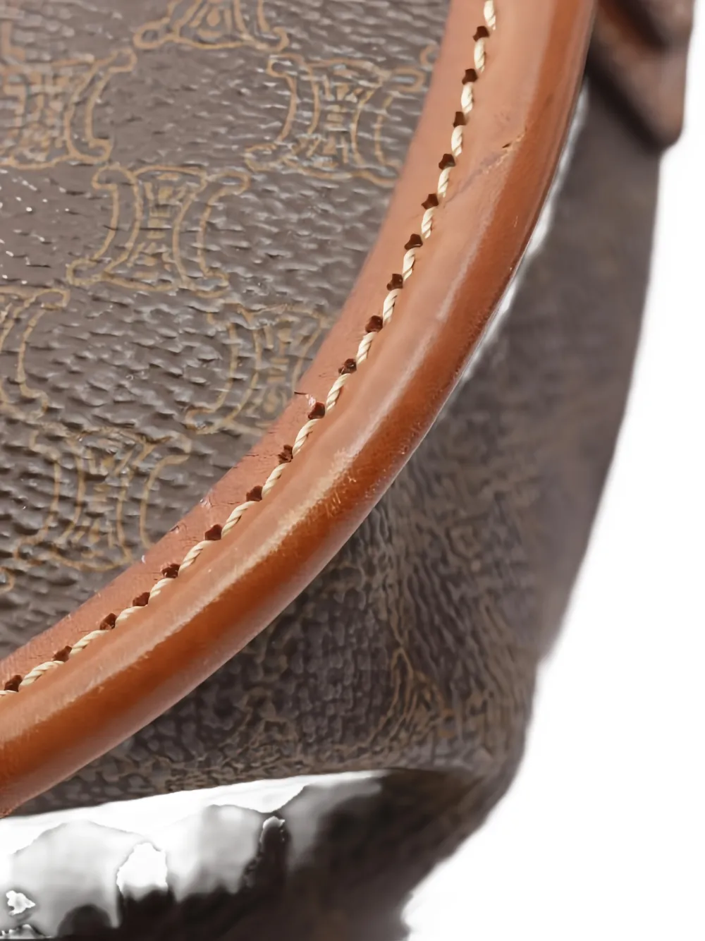 CELINE Pre-owned 2000s Macadam Pattern Shoulder Bag In Brown