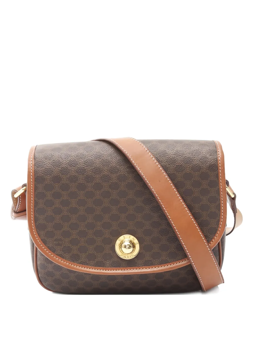 Celine Pre-Owned 2000s Macadam pattern shoulder bag | marron | Image 1