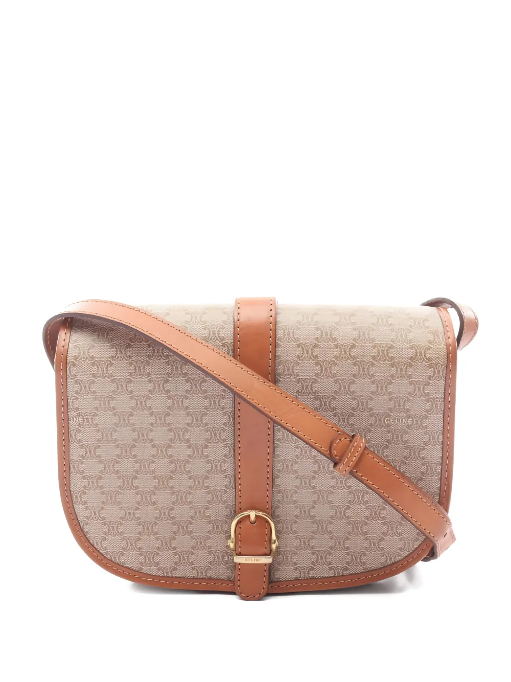 Celine Pre-Owned sac porté épaule à motif Macadam (années 2000) | tons neutres | Image 1