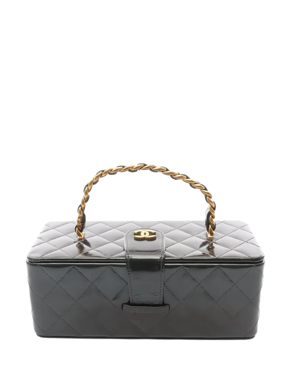 CHANEL Pre-Owned 1994-1996 Matelassé quilted vanity bag - Verde