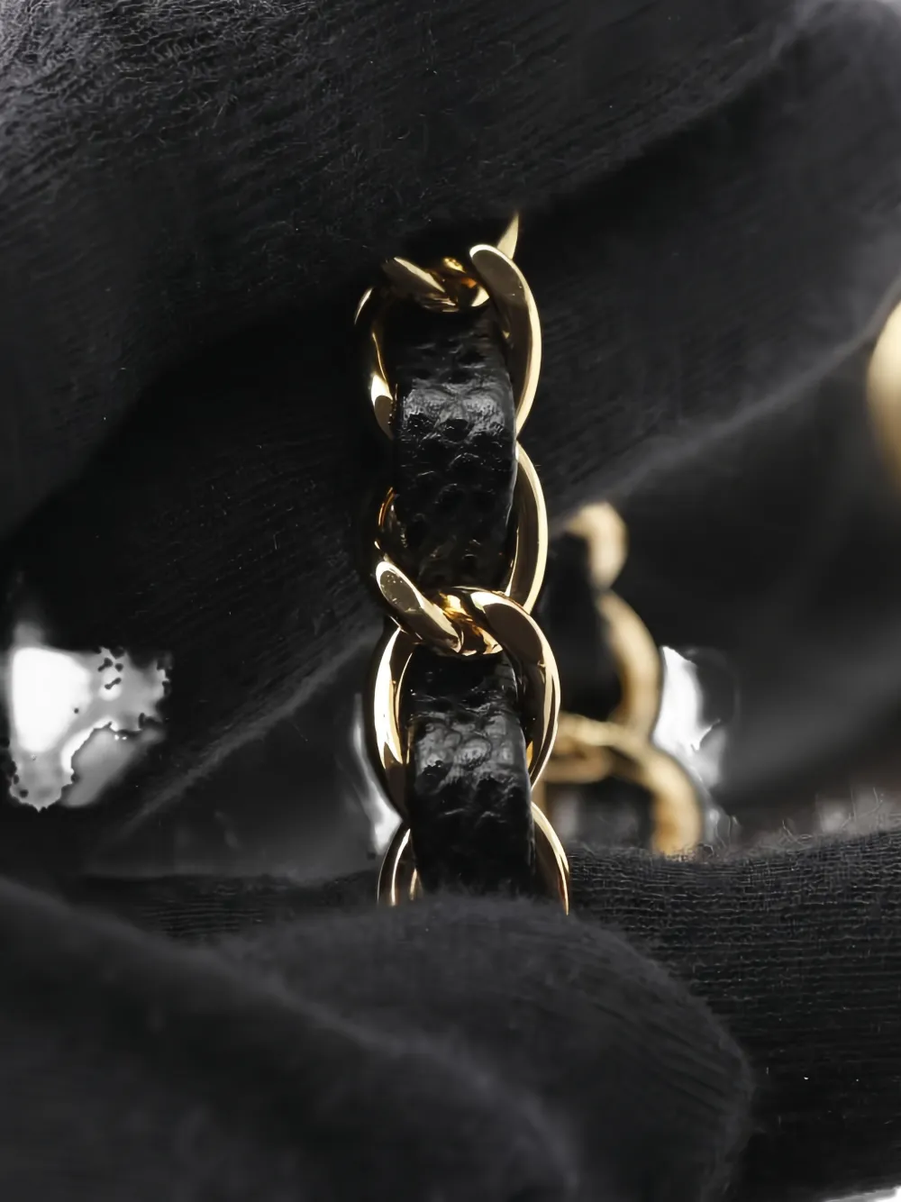 Pre-owned Chanel 2017-2018 Matelassé Quilted Double Flap Chain Shoulder Bag In Black