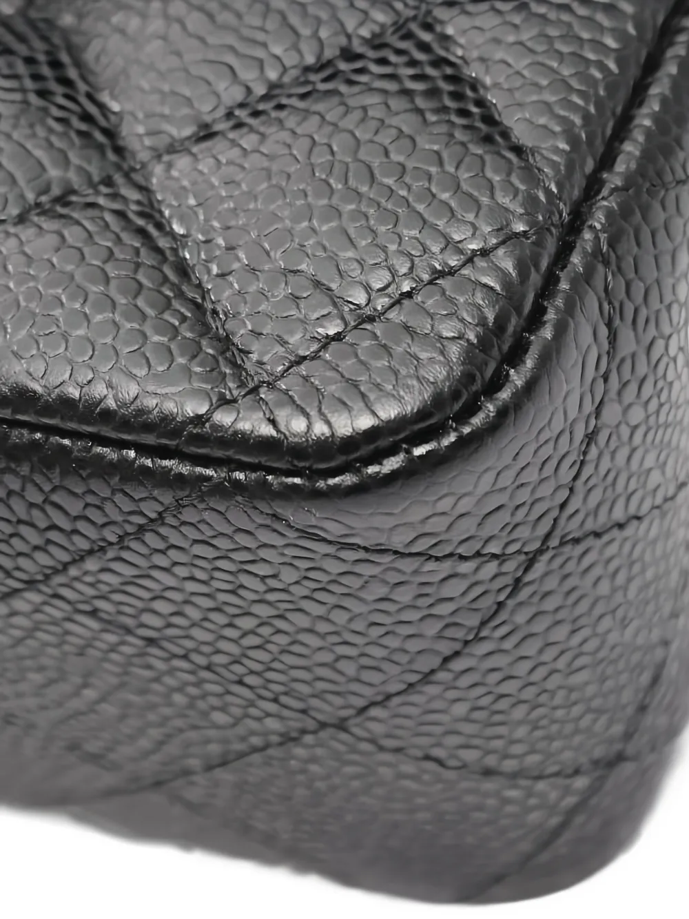 Pre-owned Chanel 2017-2018 Matelassé Quilted Double Flap Chain Shoulder Bag In Black