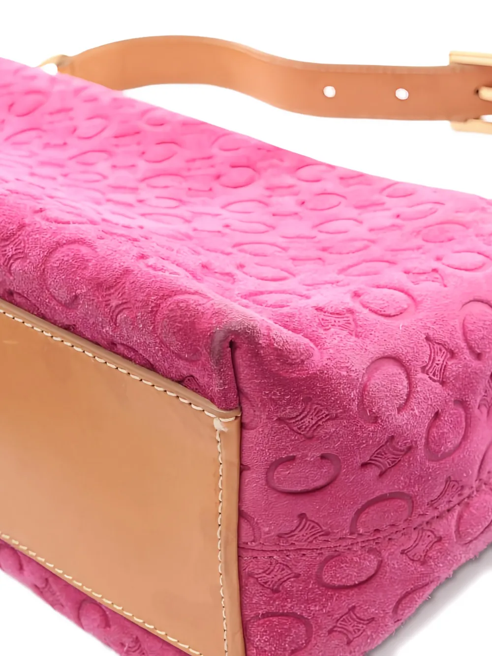 CELINE Pre-owned Monogram-pattern Shoulder Bag In Pink