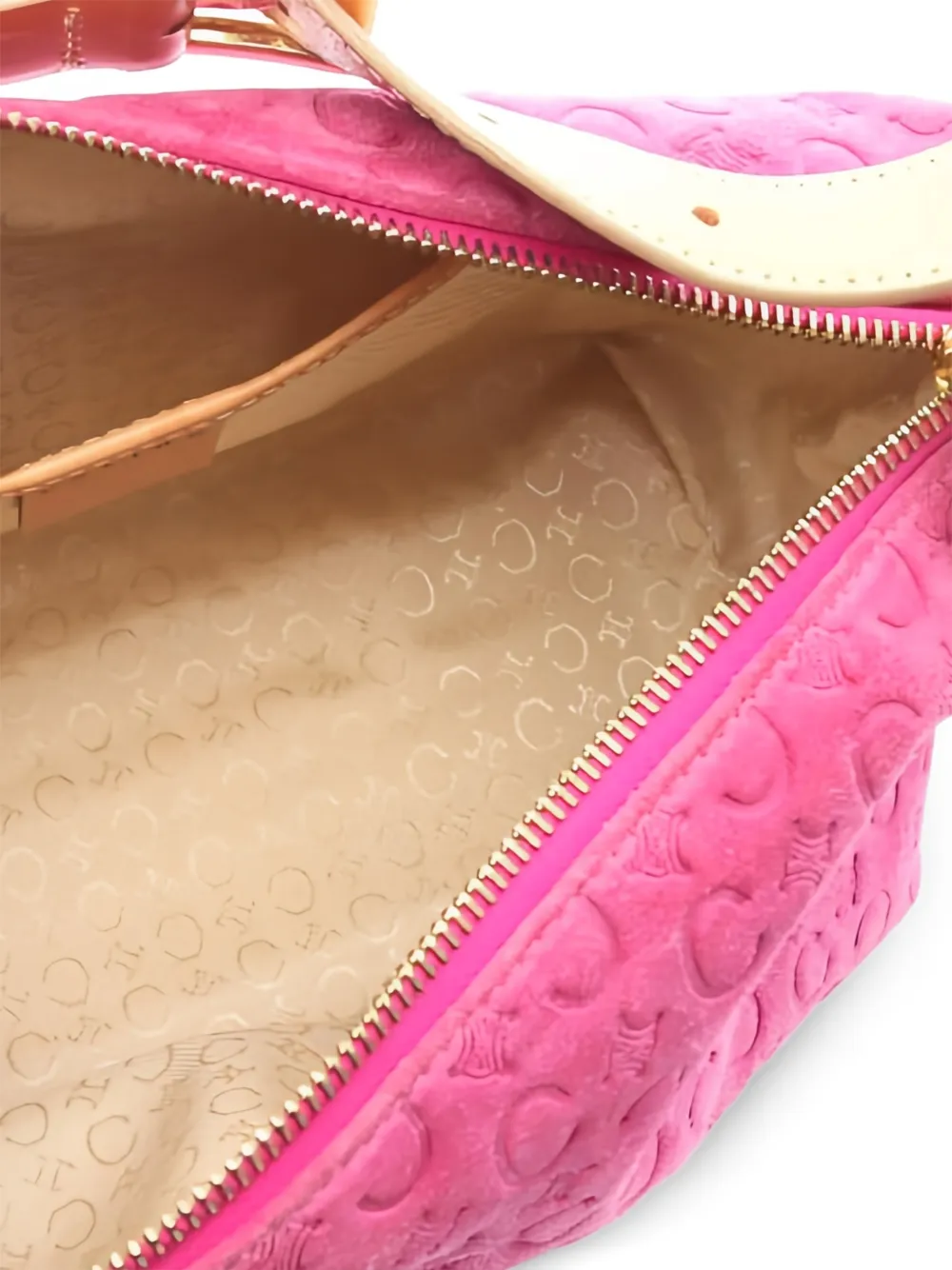 CELINE Pre-owned Monogram-pattern Shoulder Bag In Pink