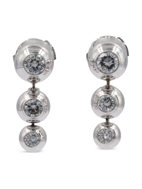 Cartier diamond-embellishment earrings