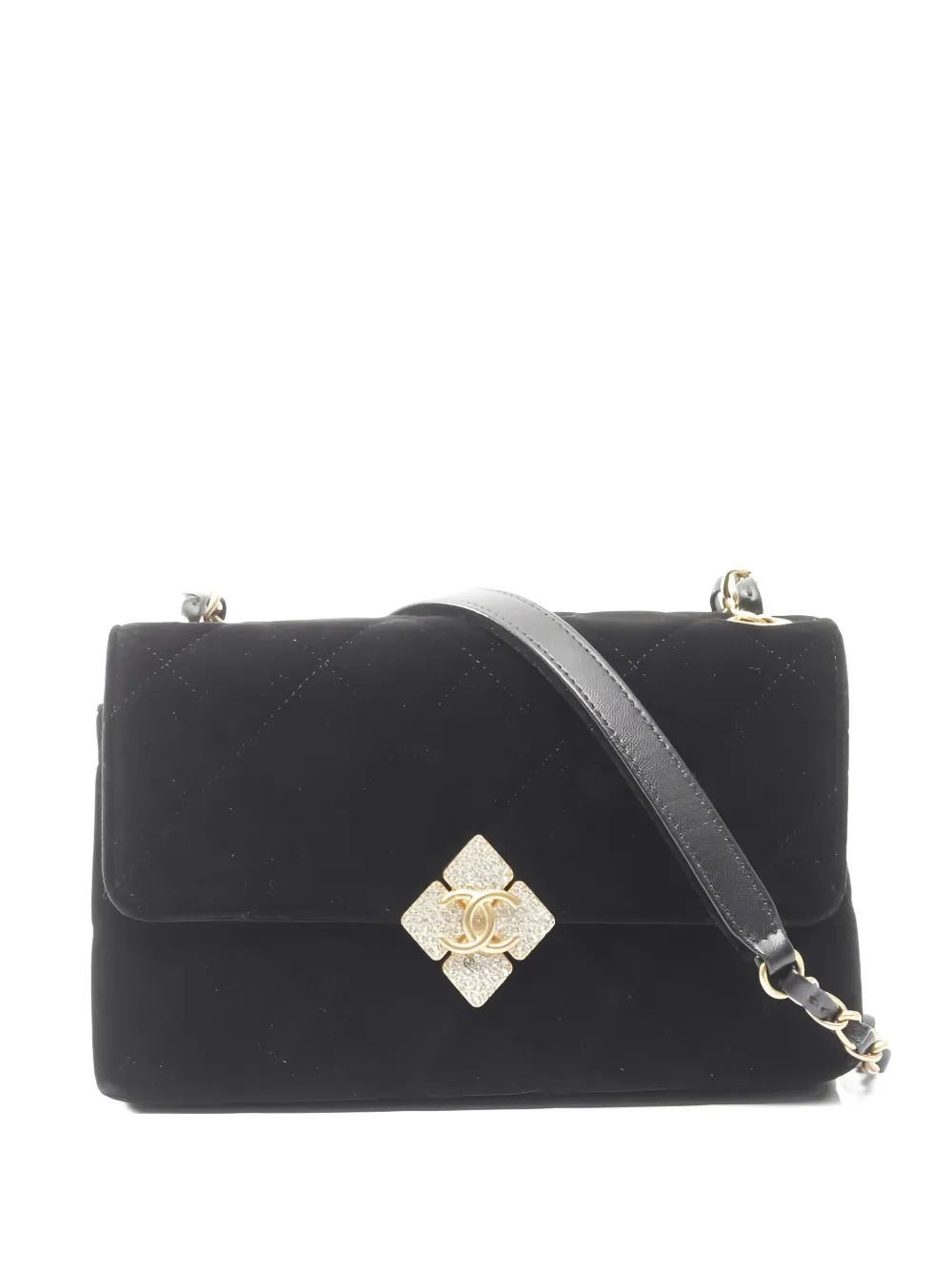 CHANEL Pre-Owned 2021s matelasse chain-strap shoulder bag - ブラック CHANEL Pre-Owned 2021s matelasse chain-strap shoulder bag - ブラック