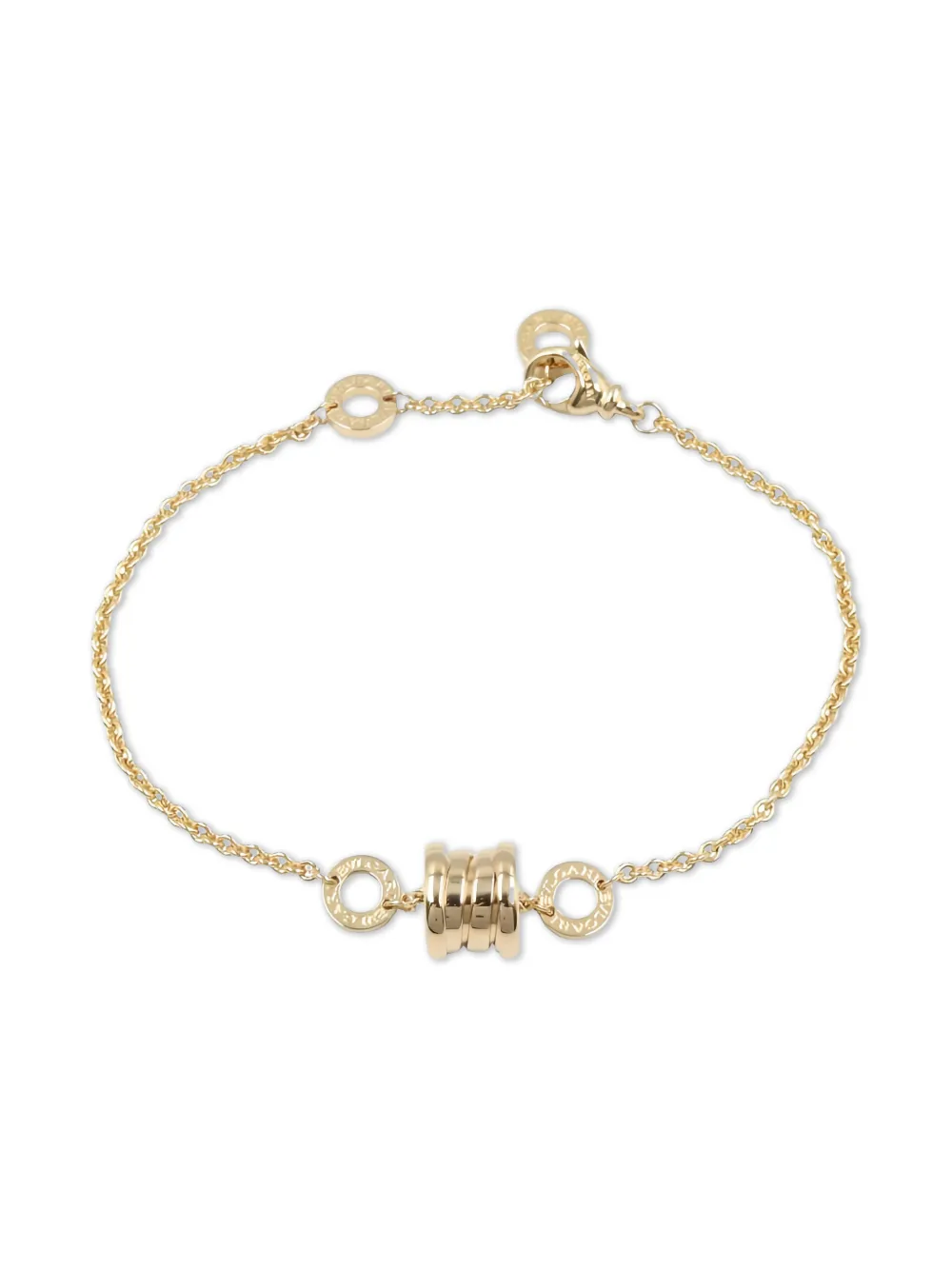Bvlgari Pre-Owned engraved-logo bracelet - Oro