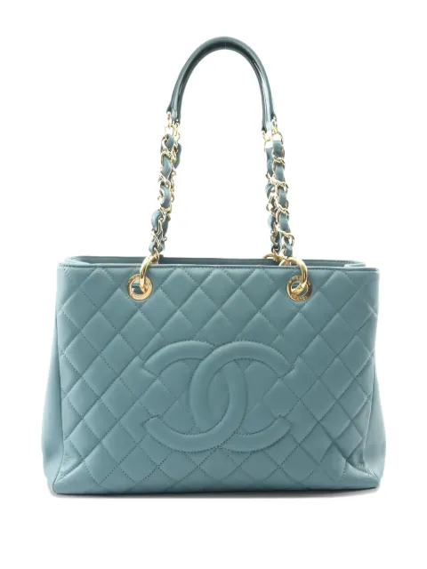 CHANEL Pre-Owned 2010-2011 Matelassé Grand Shopping GTS quilted chain tote bag
