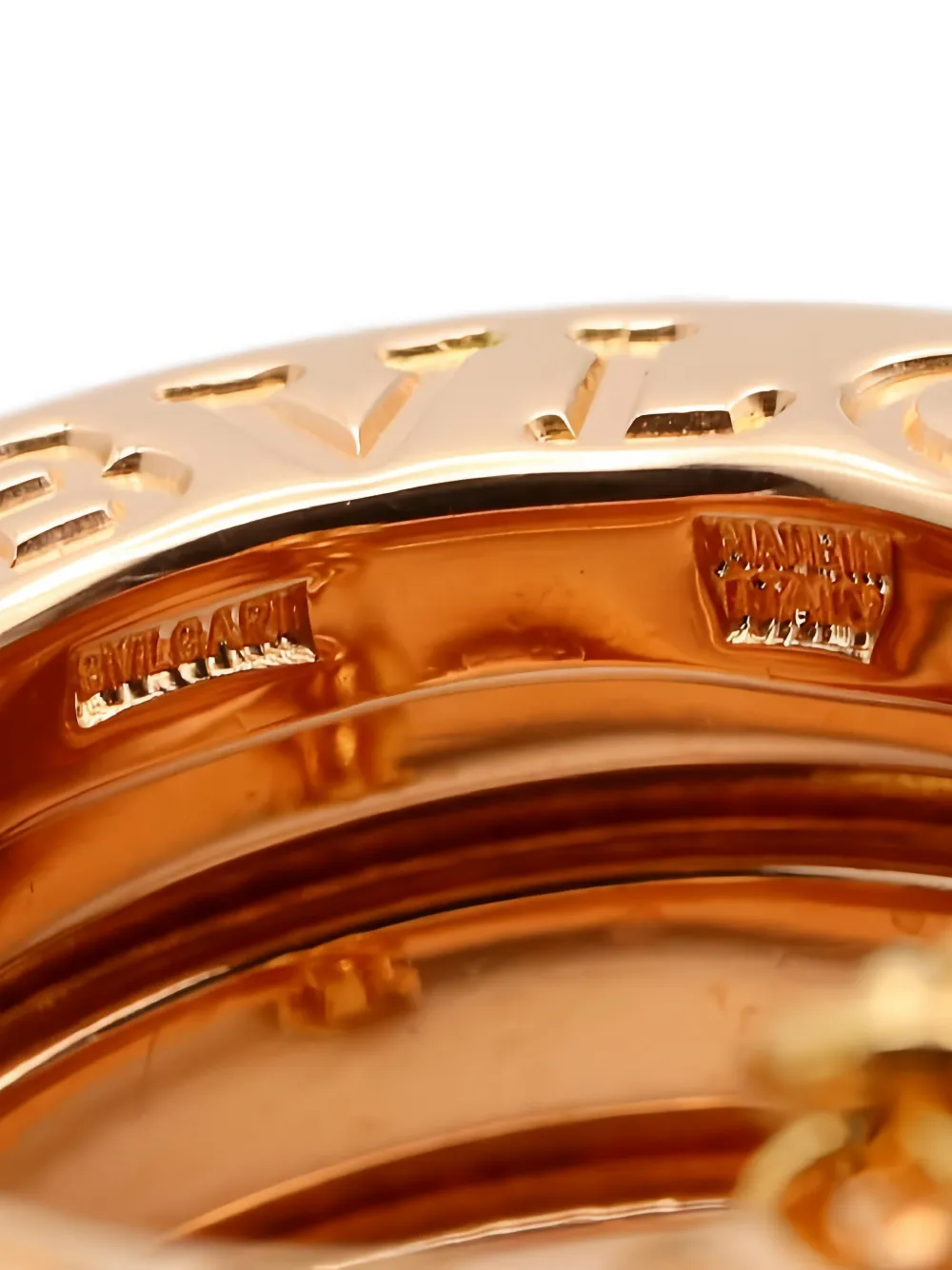 BVLGARI Pre-owned Engraved-logo Necklaces In Gold