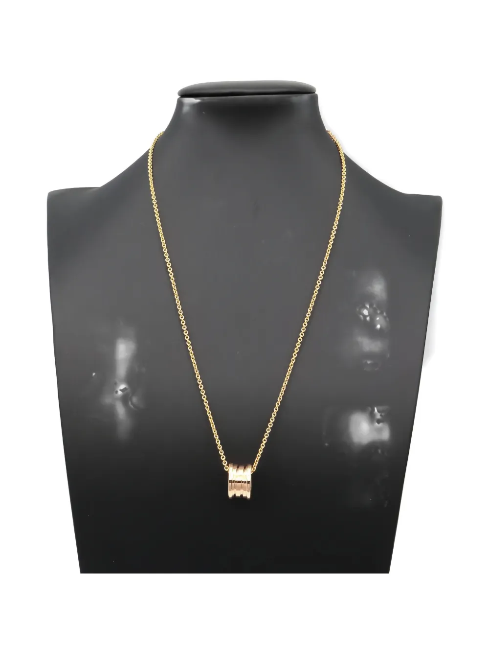 Click to view more detailed imagery on our partner's website Pre-owned Bvlgari Engraved-logo Necklaces In Gold