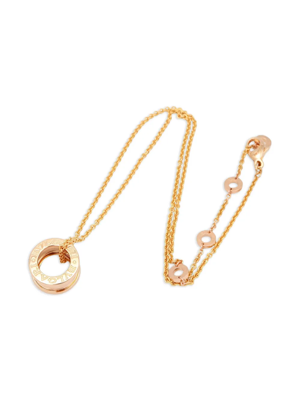 Bvlgari Pre-Owned engraved-logo necklaces | Men | Image 2