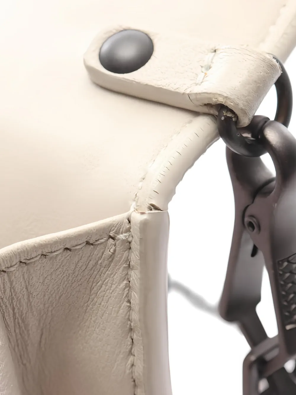 Pre-owned Bottega Veneta 2000s Intrecciato Chain Wallet In Neutral