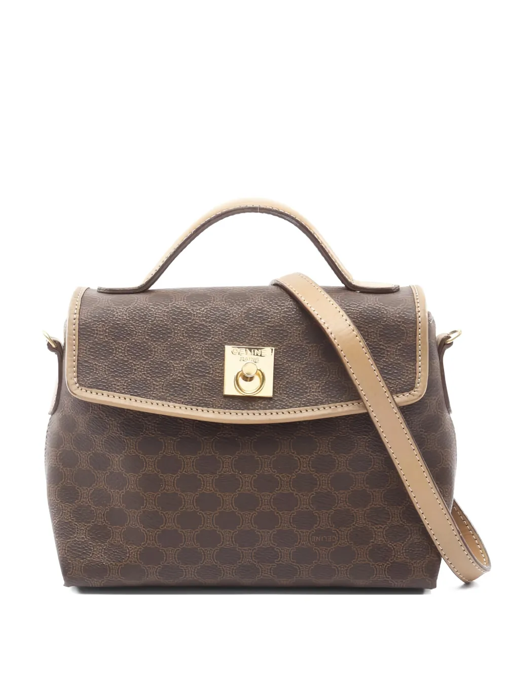Celine Pre-Owned 2000s Macadam top-handle tote bag | Brown | Image 1