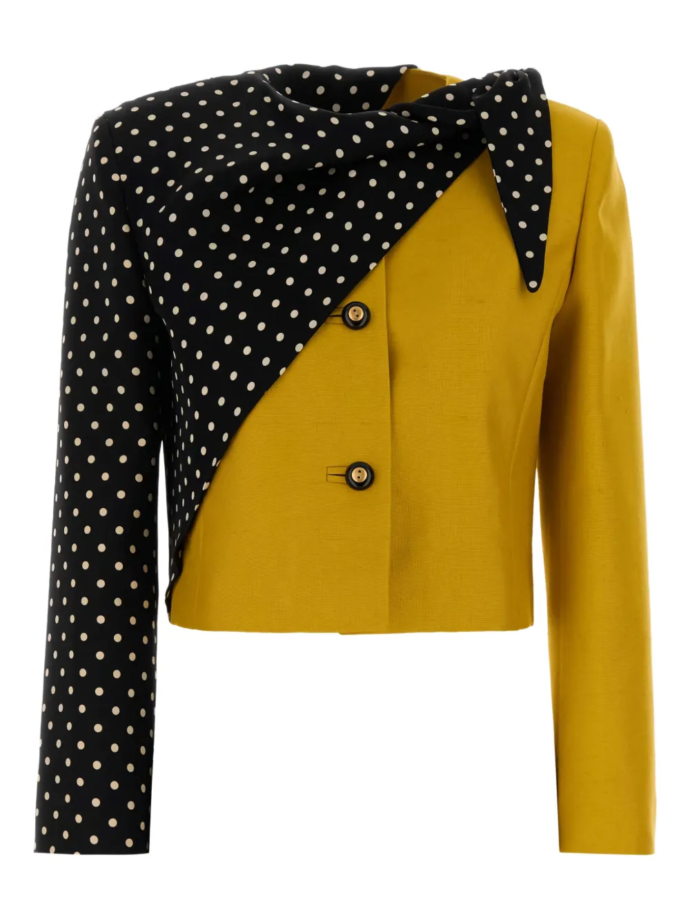 Valentino Polka Dot-pattern Jacket In Yellow