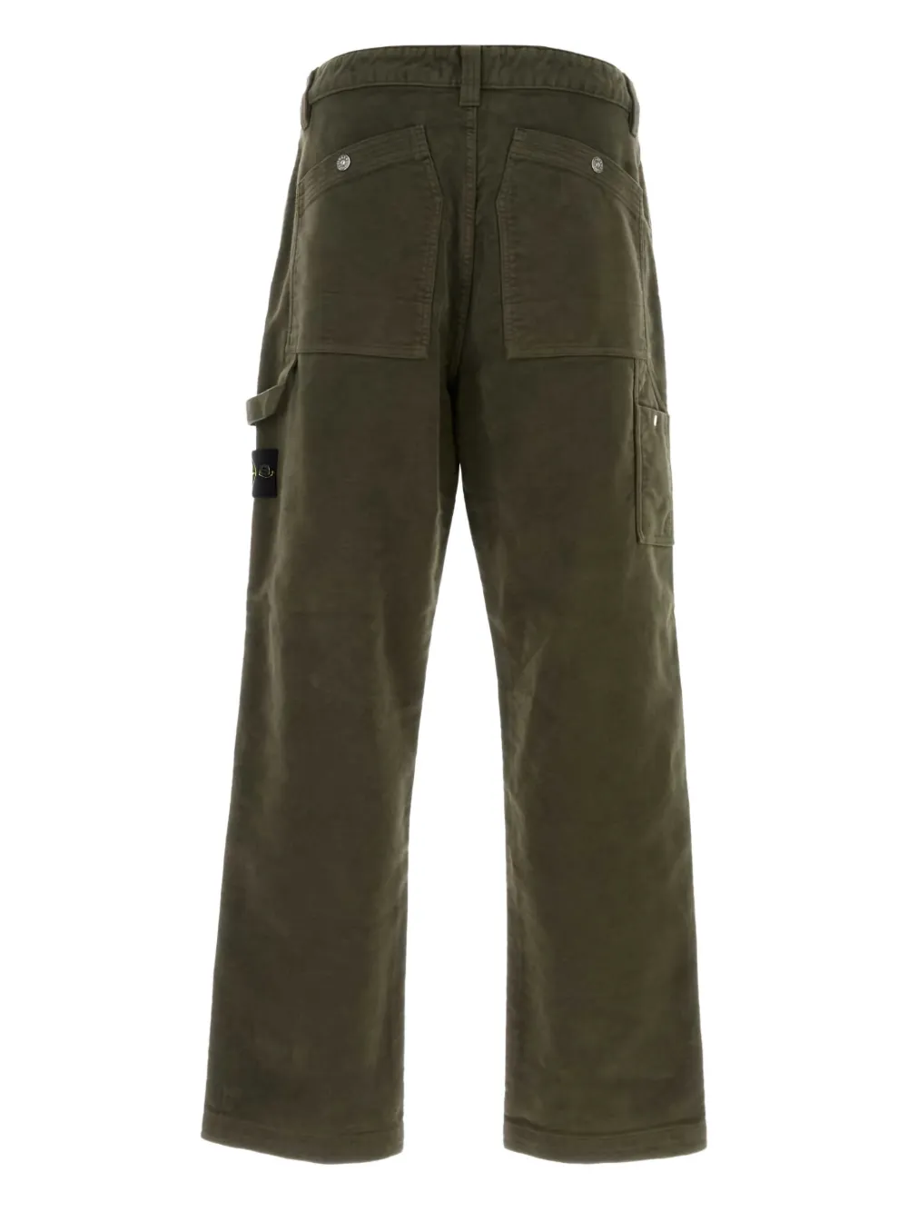Stone Island Broek met fluwelen-effect - Groen