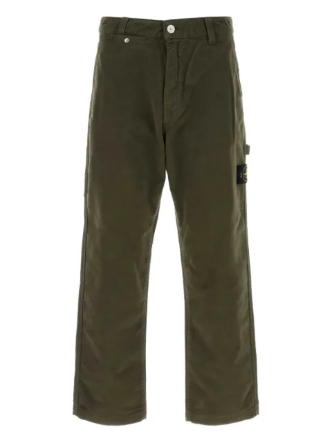Stone Island velvet-effect trousers