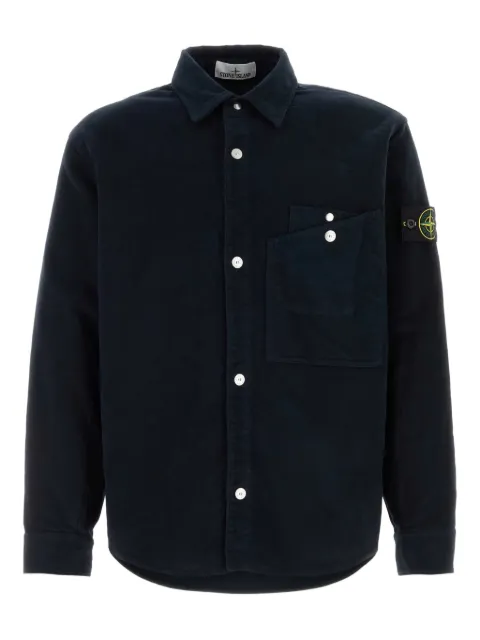 Stone Island Hemdjacke mit Logo-Detail
