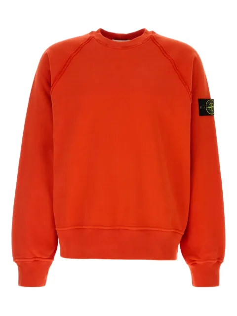 Stone Island raglan-sleeves cotton sweatshirt