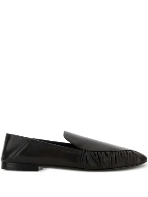 Saint Laurent Alain ruffled leather loafers