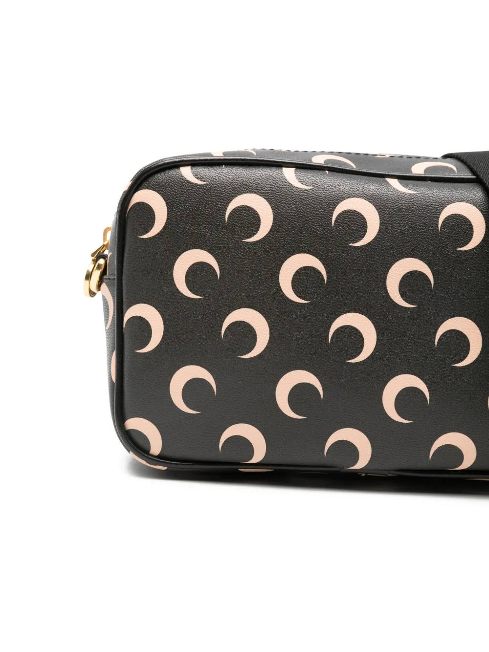 Marine Serre Moon Canvas Camera schoudertas Zwart