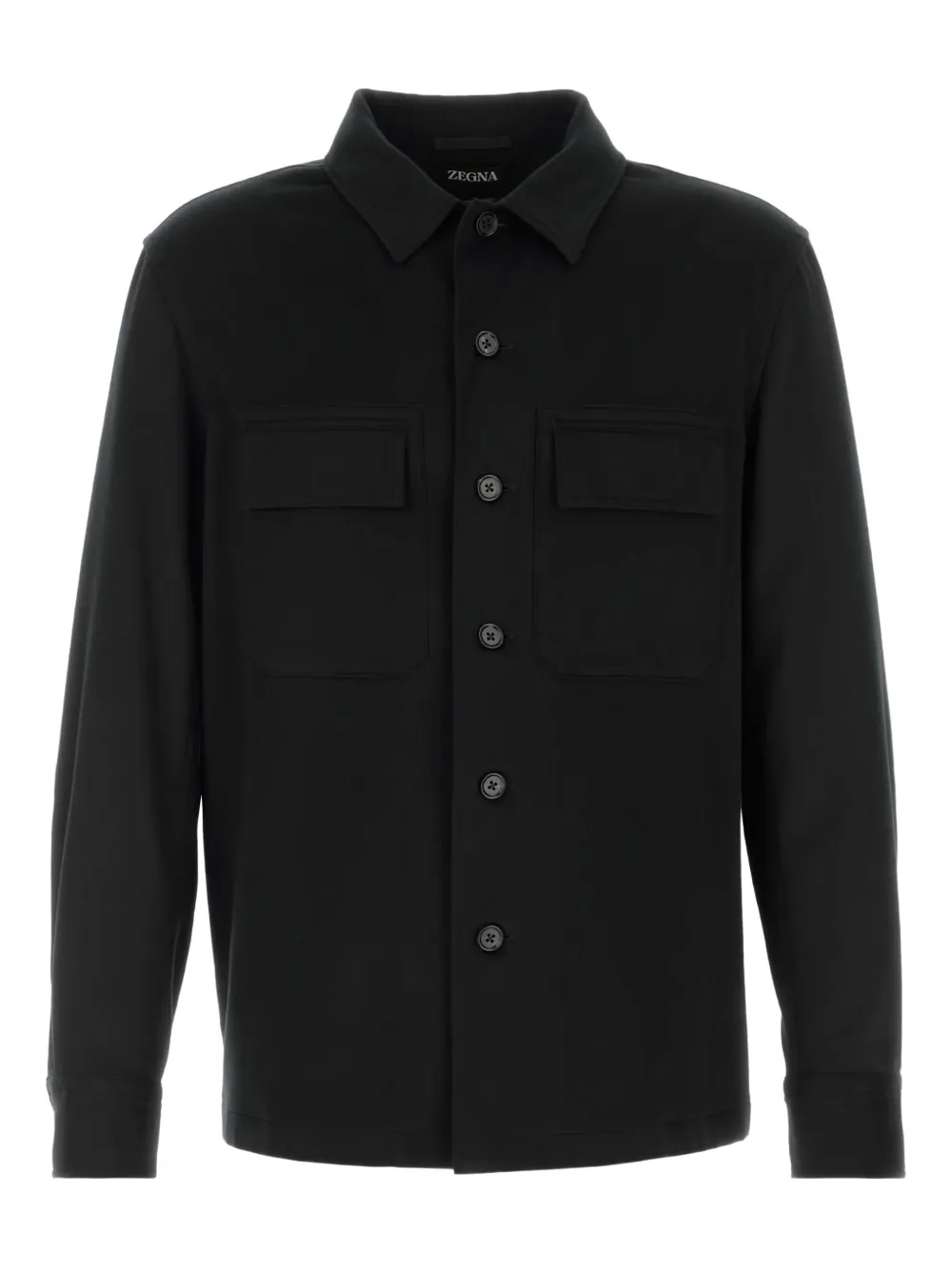 Zegna Alba pocket overshirt | Black | Image 1