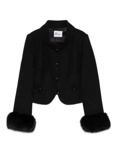 Self-Portrait chamarra de tweed