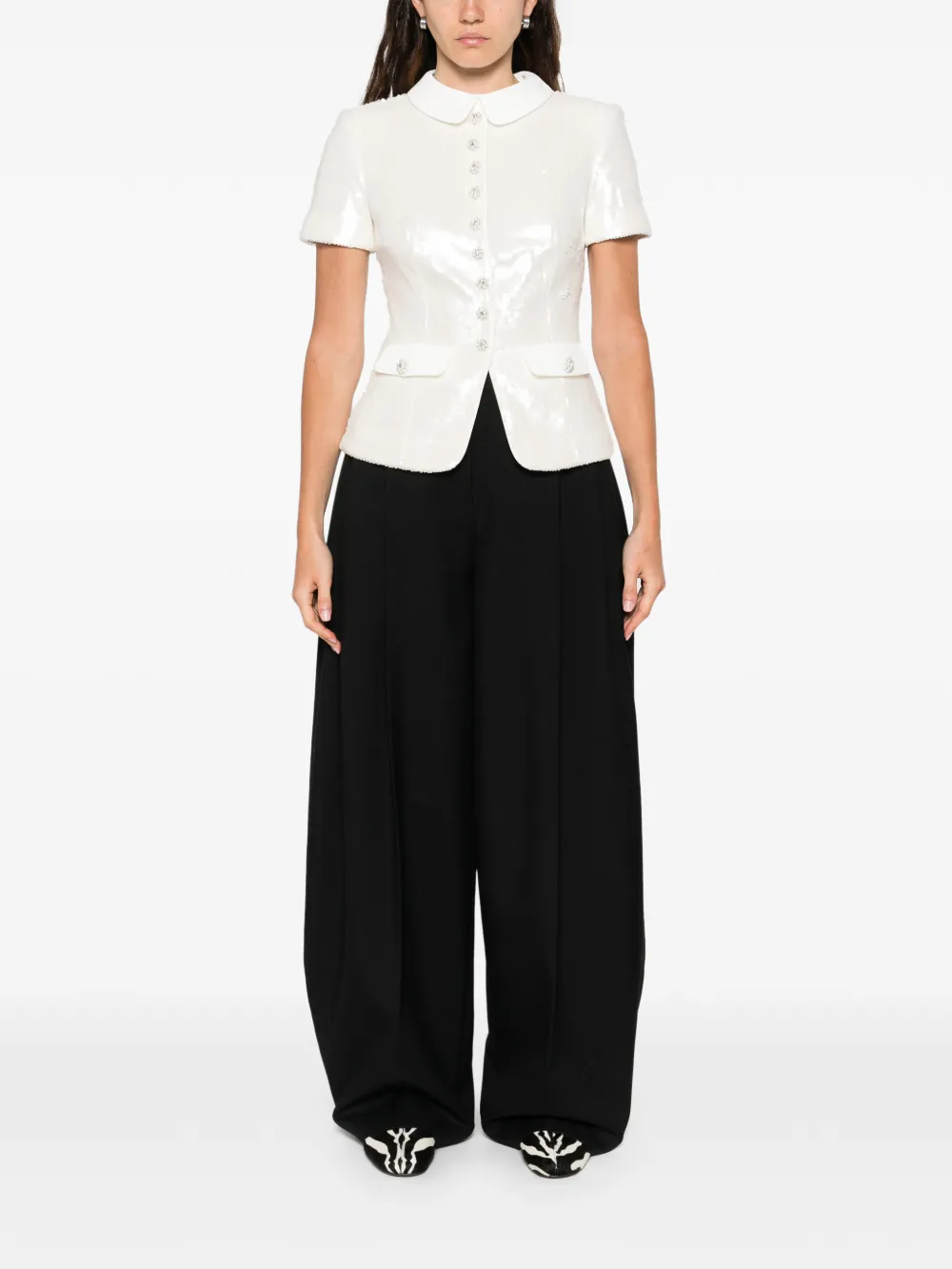 Self-Portrait sequin-embellished top | Blusas | Image 2