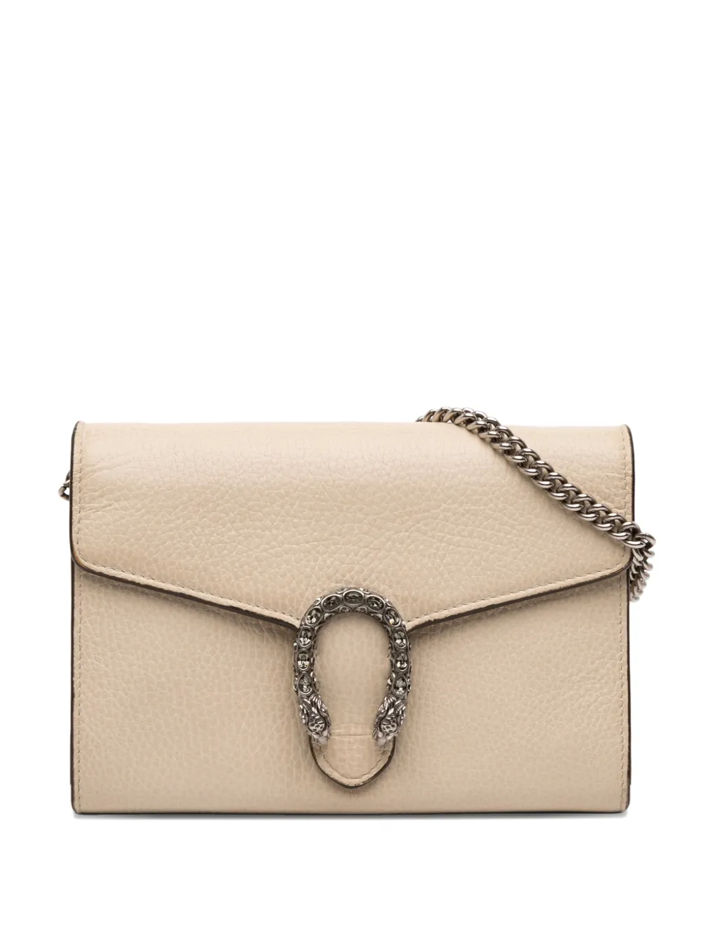 Gucci Pre-Owned 2016-2025 Mini Leather Dionysus Wallet on Chain crossbody bag - Marrone