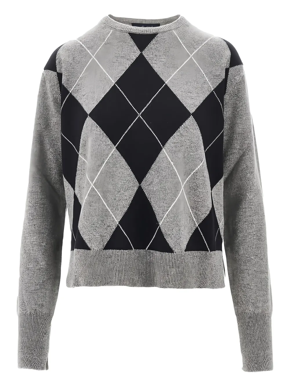 Seafarer argyle-pattern sweater | Grey | Image 1