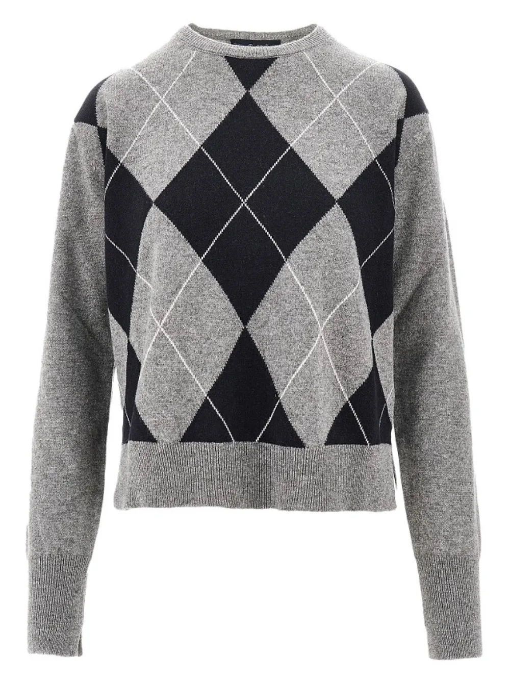 Seafarer argyle-pattern sweater | Grey | Image 1