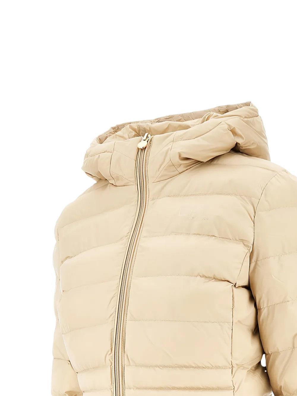 Ea7 Emporio Armani hooded-neck padded jacket Beige