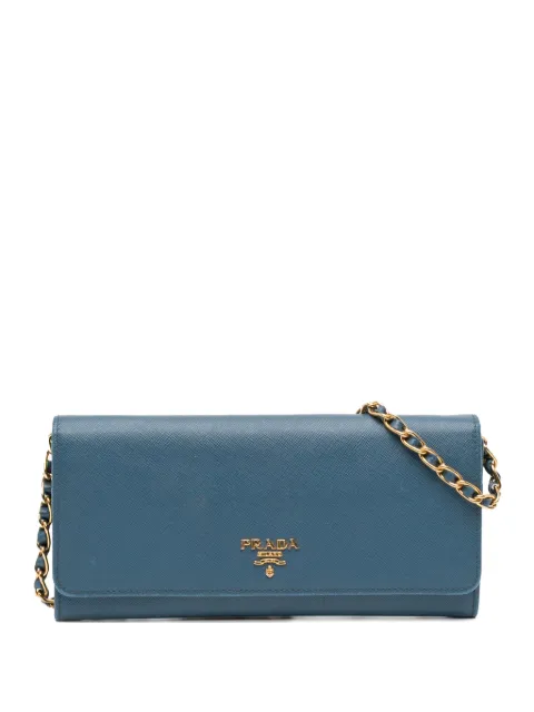 Prada Pre-Owned 2013-2025 Saffiano Wallet On Chain crossbody bag