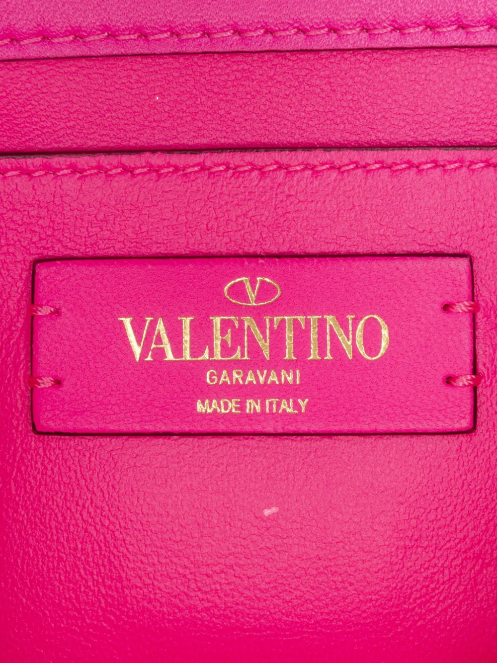 VALENTINO GARAVANI Pre-owned 2021-2025 Small Nappa Lacquer Monochrome Roman Stud Satchel In Pink