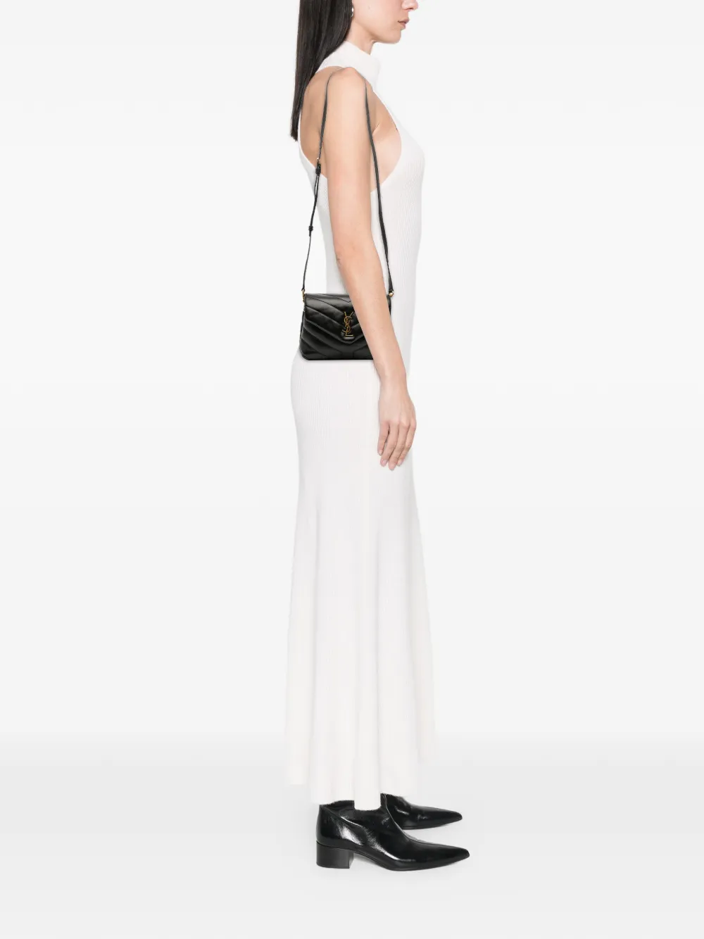 Saint Laurent Pre-Owned Borsa a tracolla Toy LouLou in pelle matelassé con monogramma 2021 | Pre-owned | Image 2