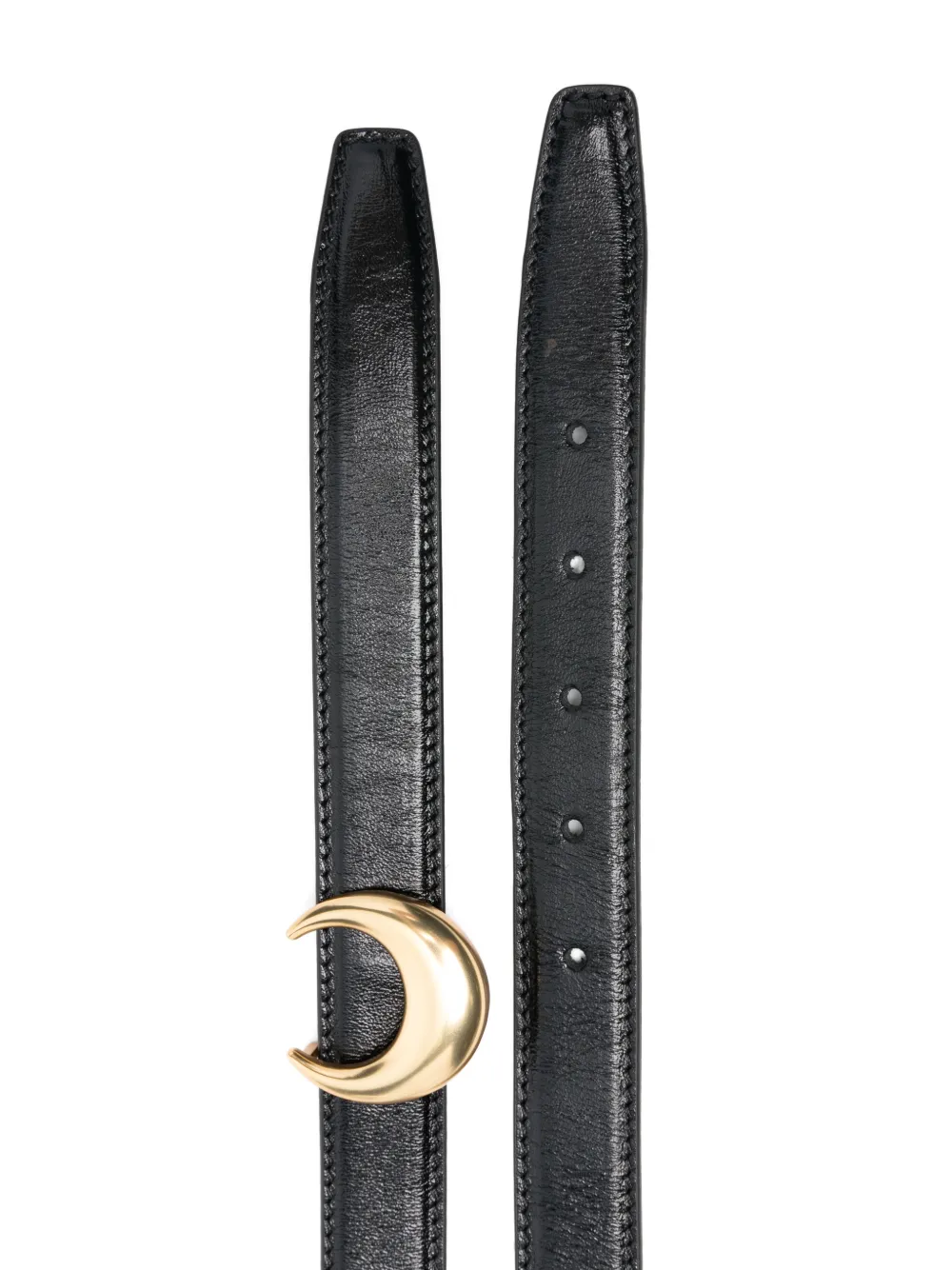 Marine Serre crescent buckle belt - Zwart