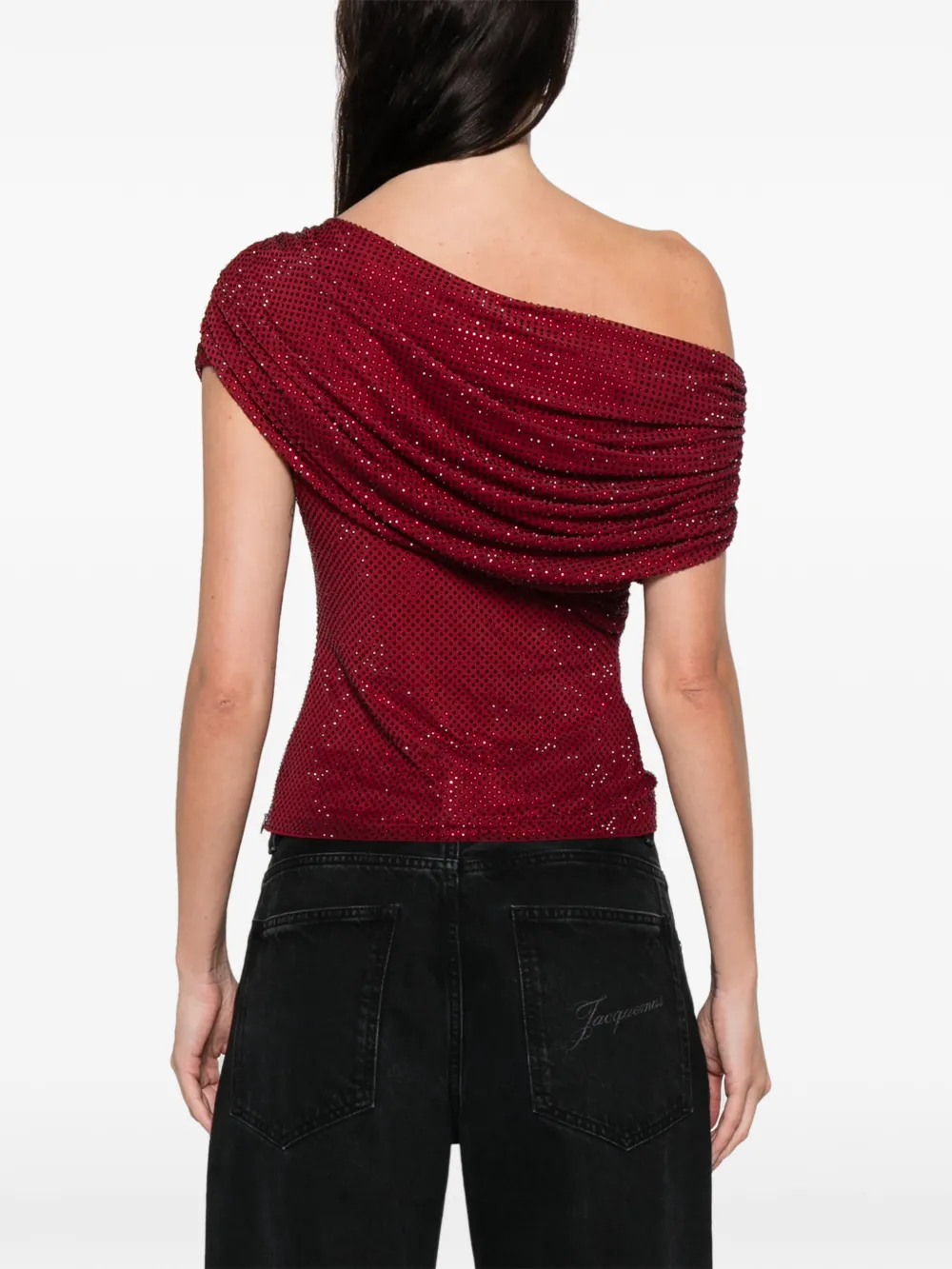 Self-Portrait Asymmetrische top Rood
