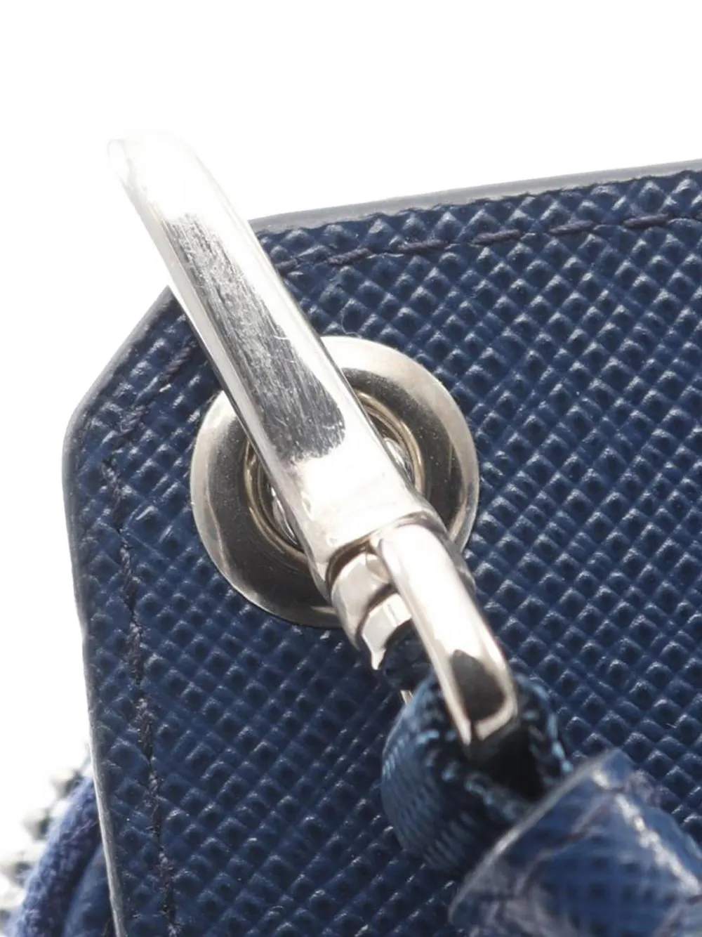 Pre-owned Prada 2000-2013 Tessuto Phone Holder Crossbody Bag In Blue